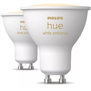Philips Hue White Ambiance, GU10, 2 pcs, white - Smart light 929003666702