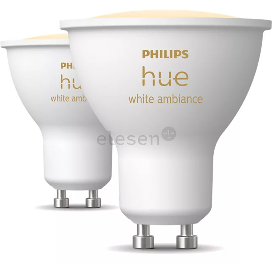 Philips Hue White Ambiance, GU10, 2 pcs, white - Smart light