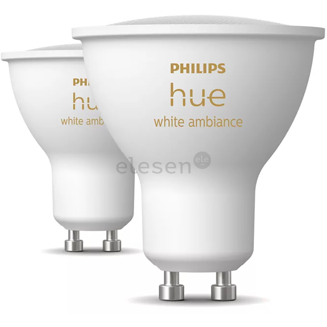 Philips Hue White Ambiance, GU10, 2 pcs, white - Smart light
