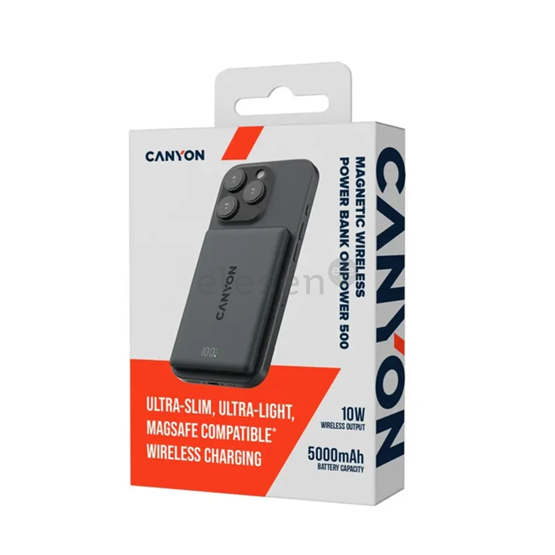 Canyon On Power 500. 5000 mAh, interstellar black - Power bank