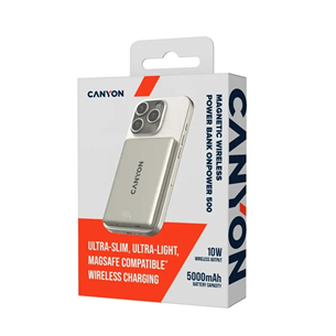 Canyon On Power 500. 5000 mAh, starlight grey - Power bank