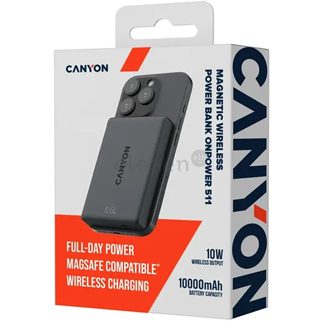 Canyon OnPower 511, 10000 mAh, interstellar black - Power bank