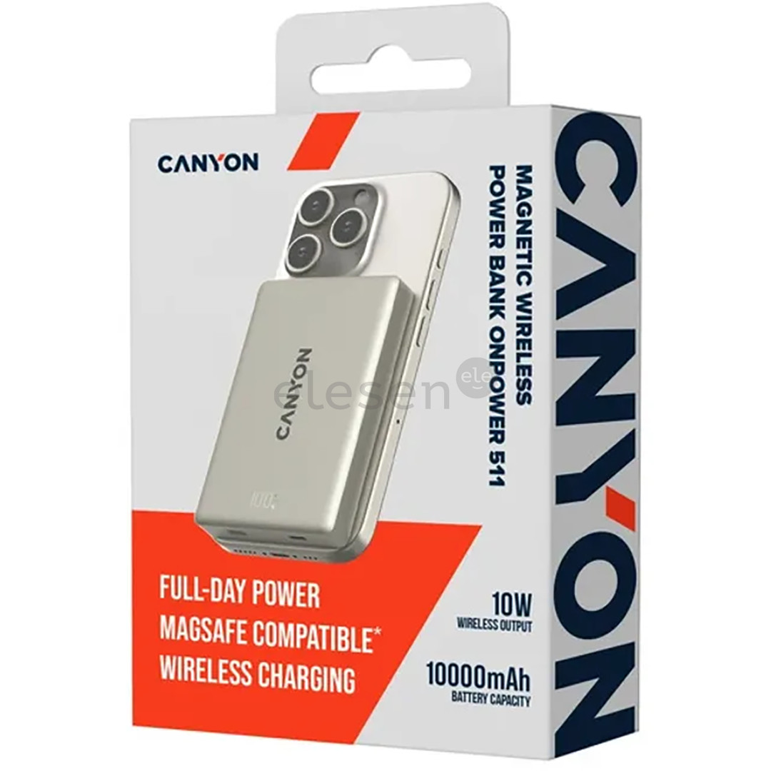 Canyon OnPower 511, 10000 mAh, star grey - Power bank