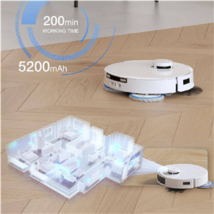 Ecovacs Deebot T30C PRO GEN 2, wet & dry, baltas - Dulkių siurblys robotas