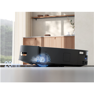 Ecovacs Deebot T80S Omni, Wet & Dry, juodas - Dulkių siurblys robotas