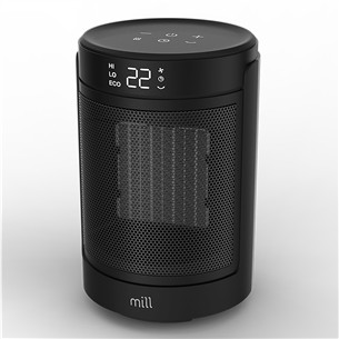 Mill, 1500 W, juodas - Keramikinis ventiliatorius-šildytuvas FH1500BLACK