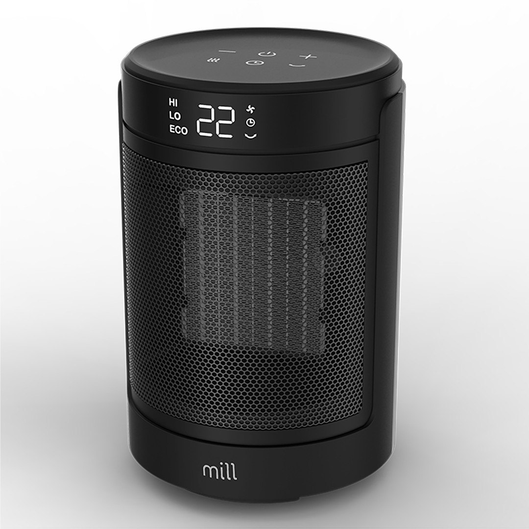 Mill, 1500 W, black - Ceramic fan heater