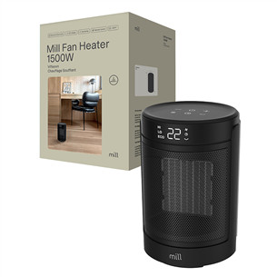 Mill, 1500 W, black - Ceramic fan heater