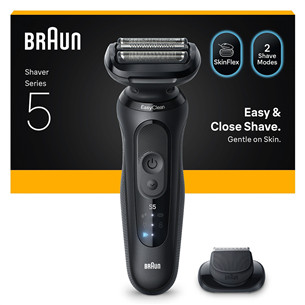 Braun Series 5, Wet & Dry, juoda - Barzdaskutė 52-N1200S