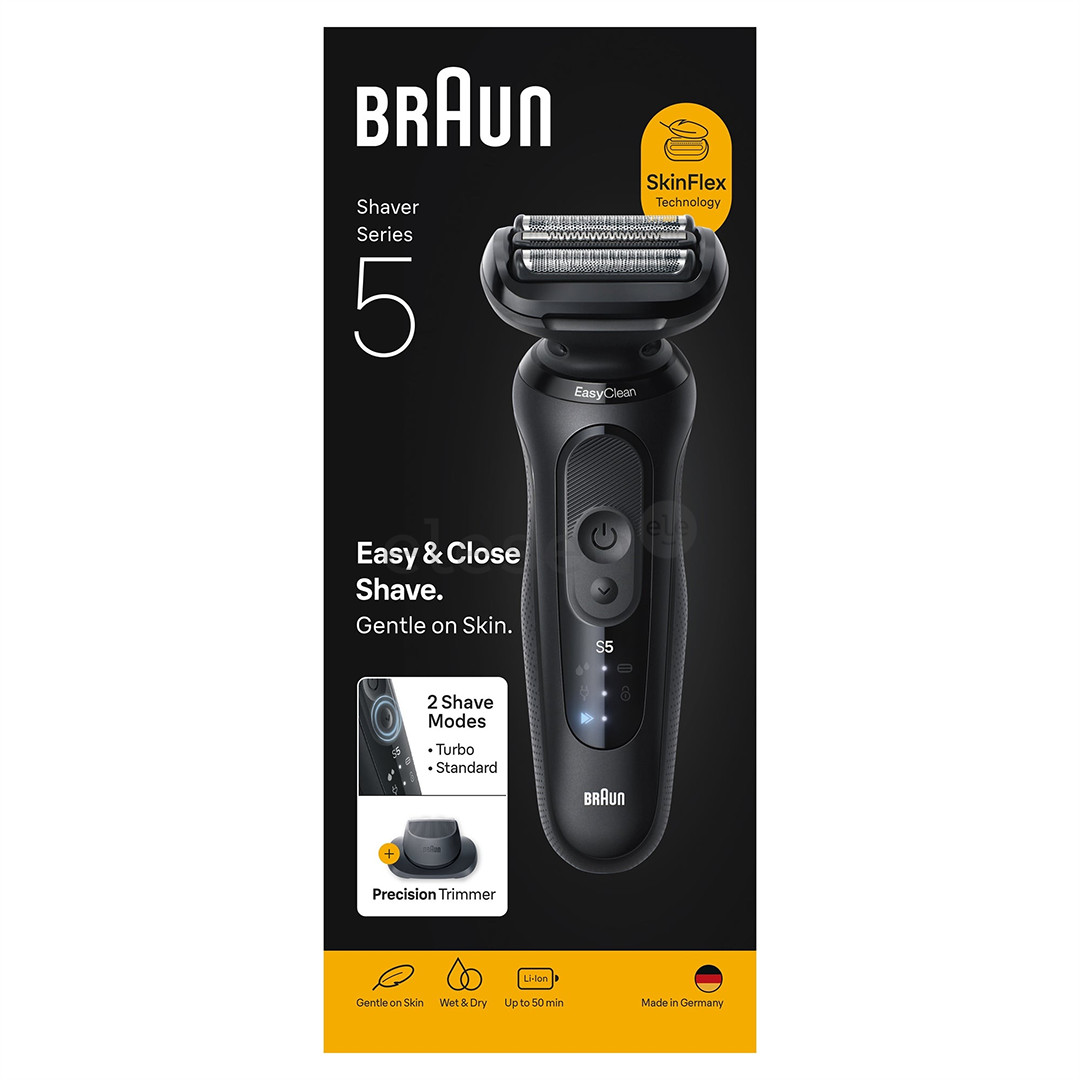 Braun Series 5, Wet & Dry, черный - Бритва