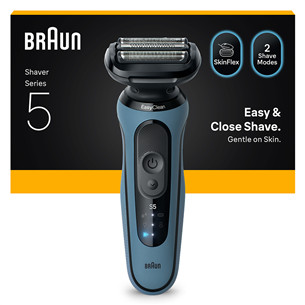 Braun Series 5, Wet & Dry, mėlyna - Beard trimmer 52-A1000S