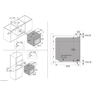 Asko, 71 L, pirolizė, juoda - Įmontuojama orkaitė