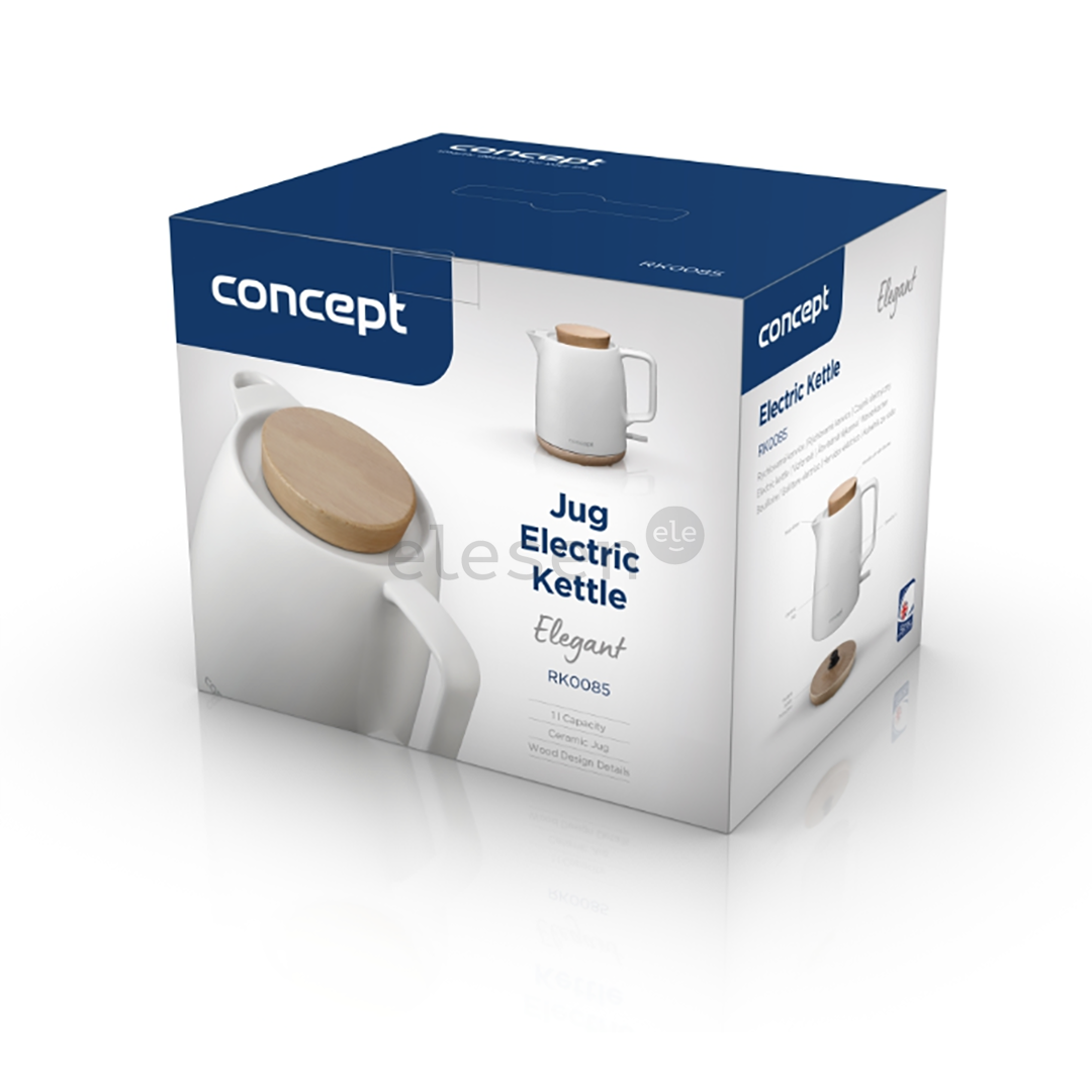 Concept, 1200 W, 1 L, white - Kettle