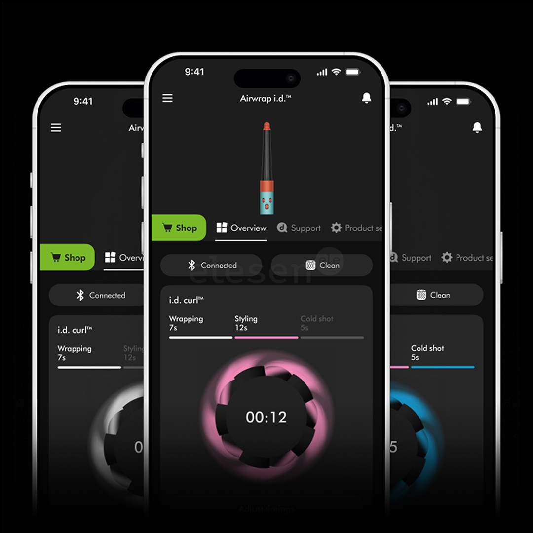 Dyson Airwrap i.d.™, Bluetooth®, 1300 W, Straight+Wavy, Red Velvet/Gold - Airstyler