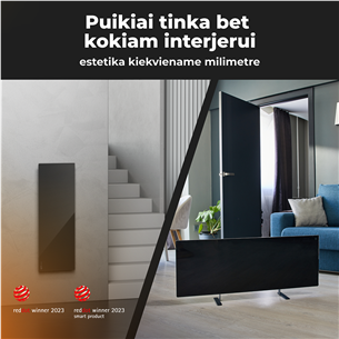 Aeno, 700 W, black - Premium Eco Smart heater