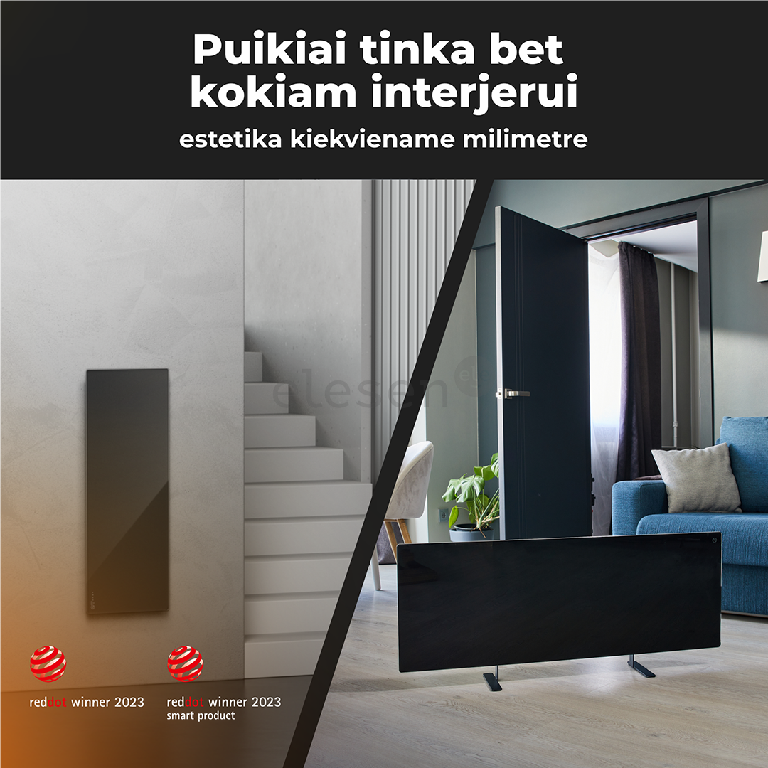 Aeno, 700 W, black - Premium Eco Smart heater