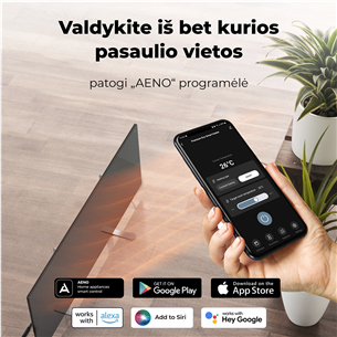 Aeno, 700 W, black - Premium Eco Smart heater