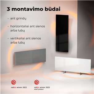 Aeno, 700 W, black - Premium Eco Smart heater