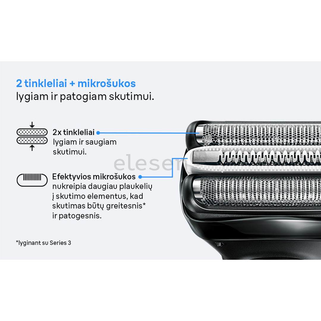 Braun Series 3+, серый - Бритва