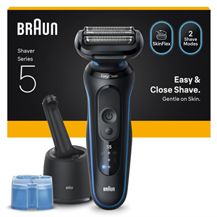 Braun Series 5, black/blue - Shaver 52-B7000CC
