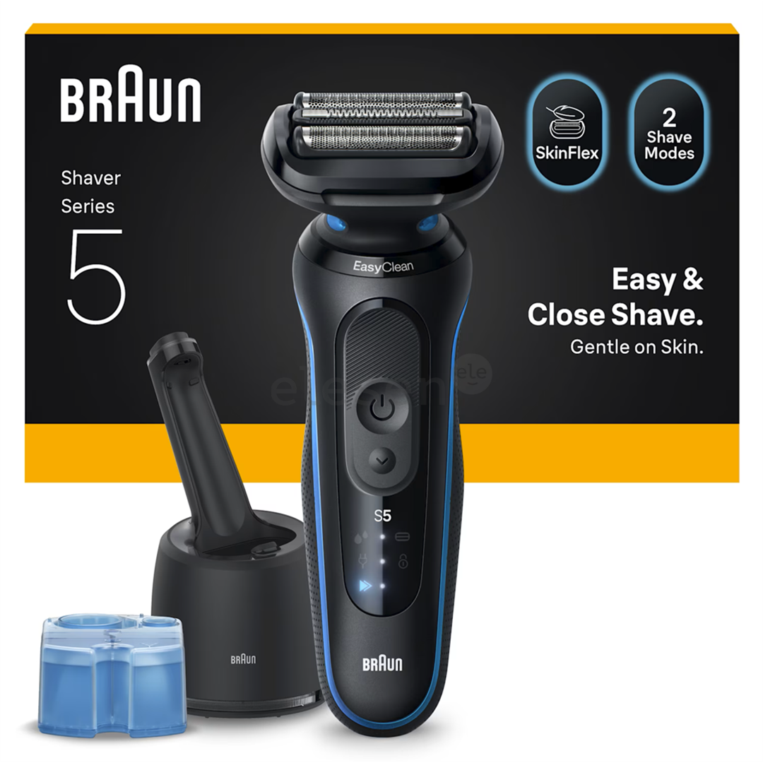 Braun Series 5, black/blue - Shaver