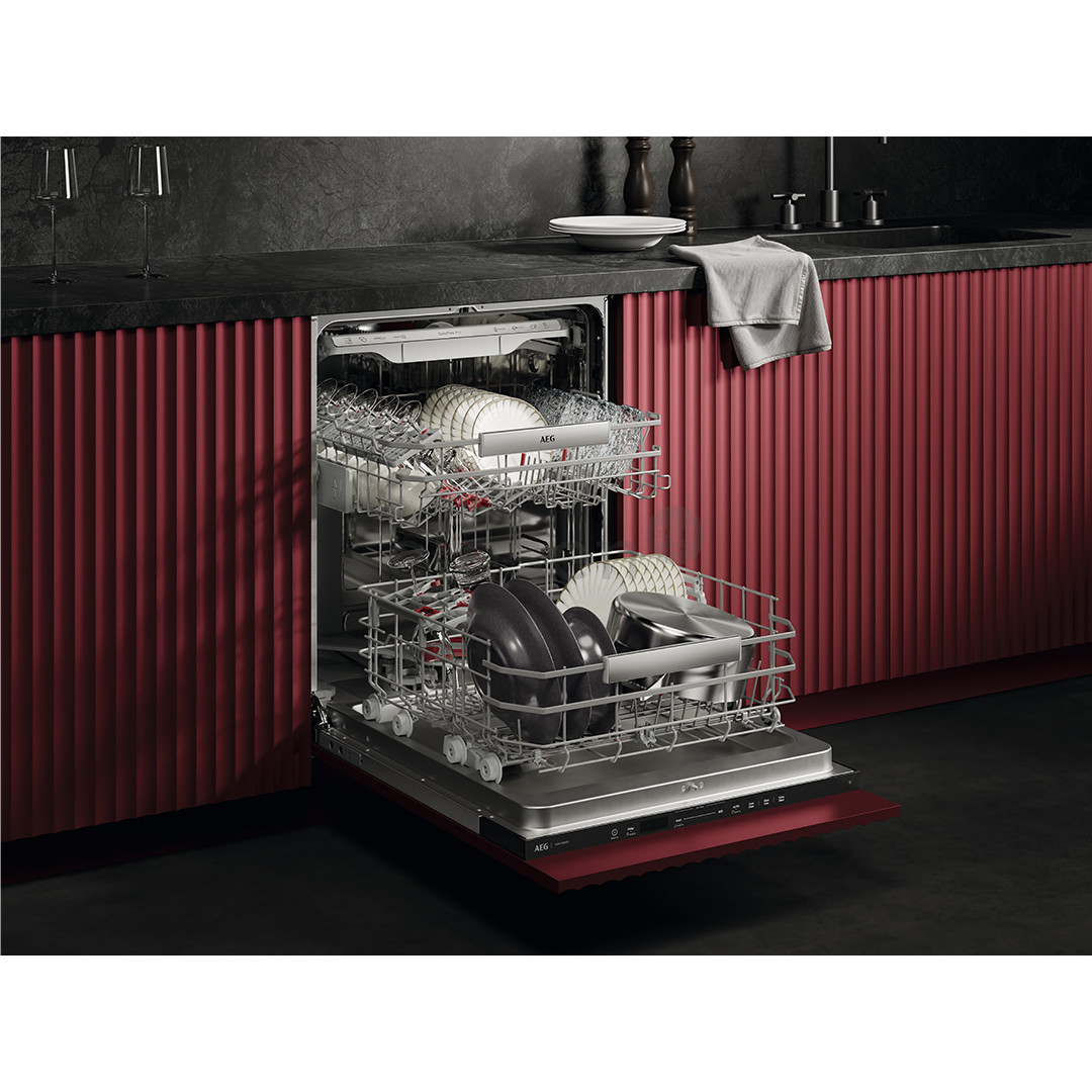 AEG 9000 Series, 14 komplektų talpa, plotis 59,6 cm - Įmontuojama indaplovė