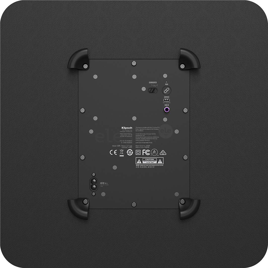 Klipsch Flexus Sub 200, juodas - Žemųjų dažnių garsiakalbis