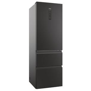 Haier 3D 60 Series 5, Total No Frost, 360 L, aukštis 185 cm, juodas - Šaldytuvas