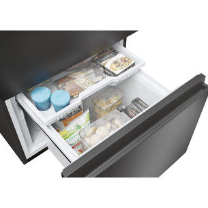 Haier 3D 60 Series 5, Total No Frost, 360 L, aukštis 185 cm, juodas - Šaldytuvas