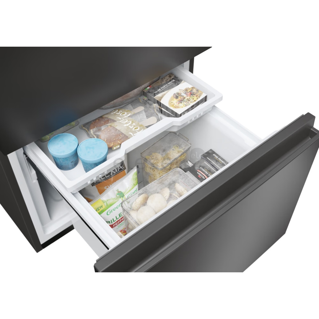 Haier 3D 60 Series 5, Total No Frost, 360 L, aukštis 185 cm, juodas - Šaldytuvas