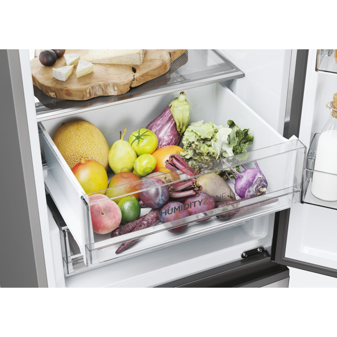 Haier 3D 60 Series 7, No Frost, 414 L, aukštis 205 cm, tamsaus nerūdijančio plieno - Šaldytuvas