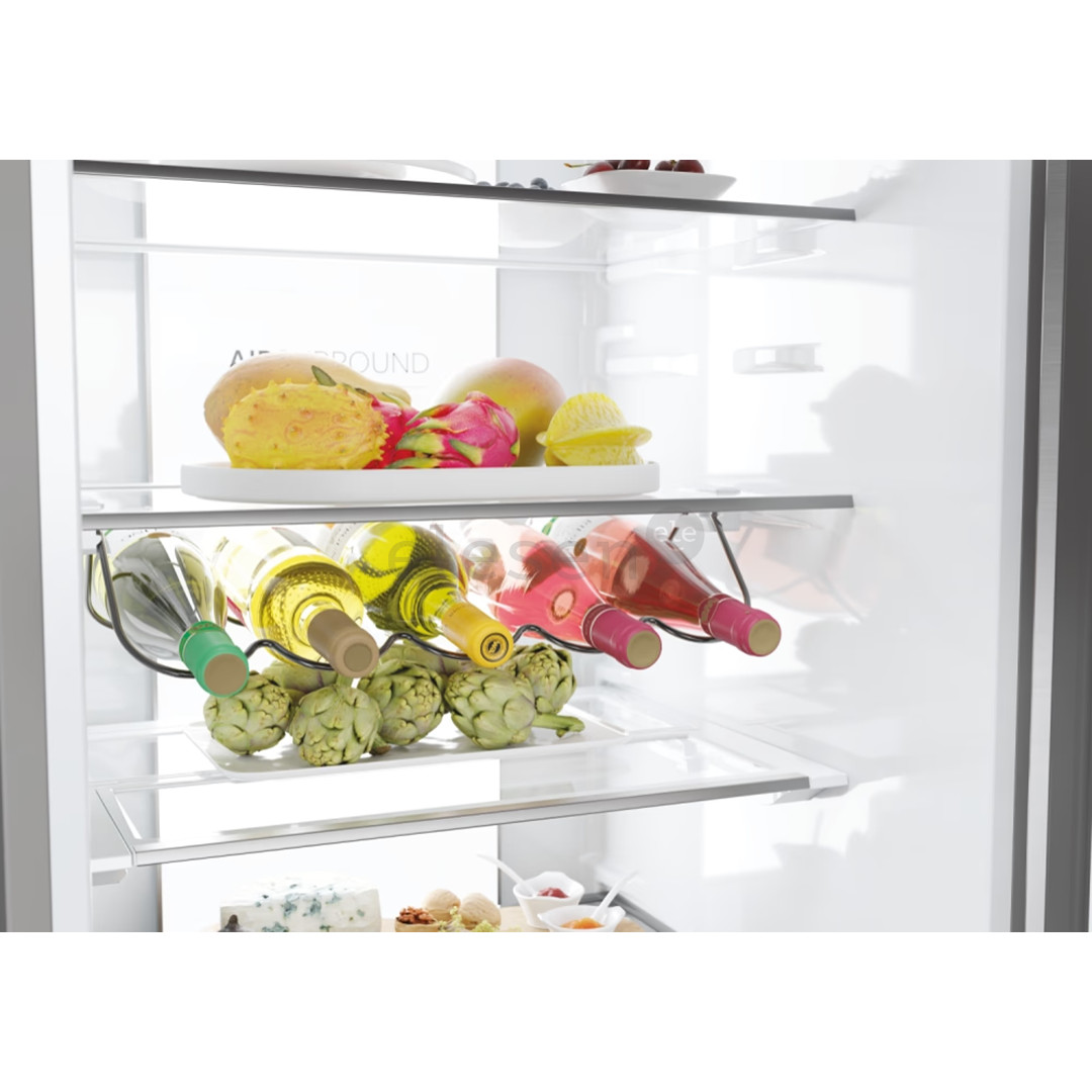 Haier 3D 60 Series 7, No Frost, 414 L, aukštis 205 cm, tamsaus nerūdijančio plieno - Šaldytuvas