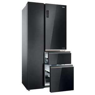 Haier S+ 4D 7, No Frost, 601 L, aukštis 190 cm, juodas - SBS Šaldytuvas
