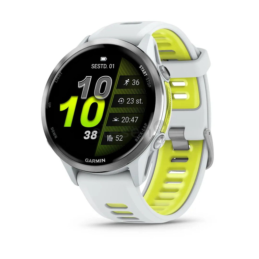 Garmin Forerunner 970, белый/желтый - Спортивные часы