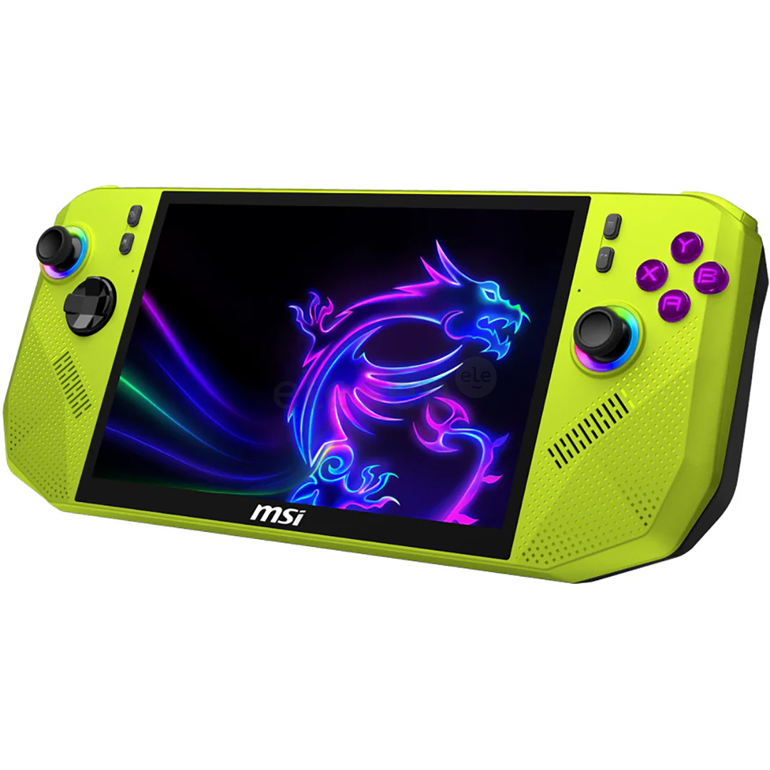 MSI Claw A8 BZ2EM, 8'', 120 Hz, FHD+, Z2 Extreme, 24 GB, 1 TB, žalia - Nešiojama žaidimų konsolė