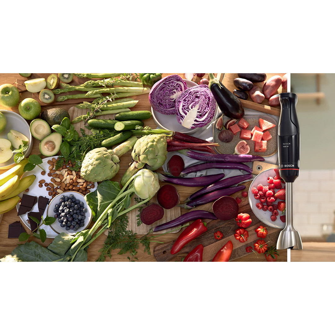 Bosch ErgoMaster, Series 4, 1000 Вт, черный - Погружной блендер