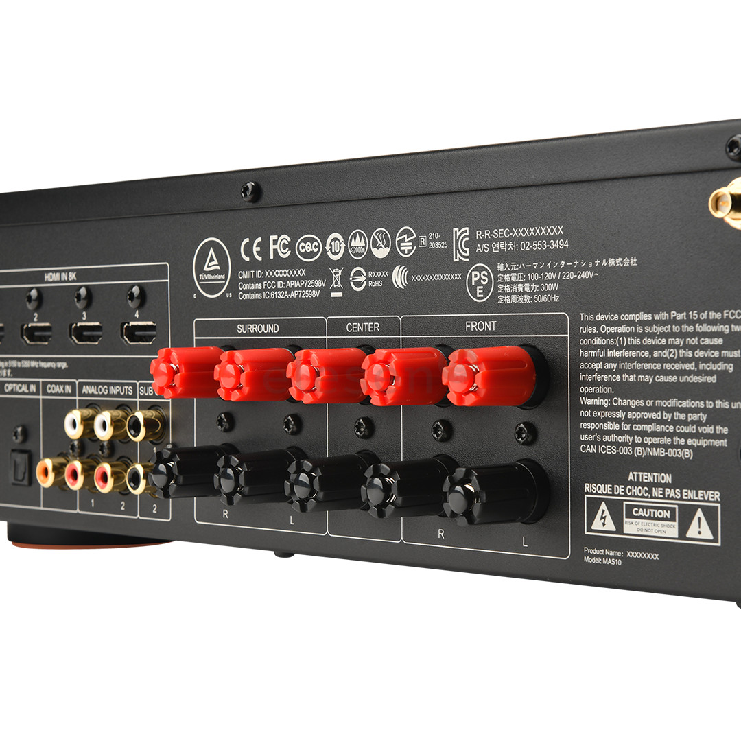 JBL MA510, 5.2, 8K, juodas - Imtuvas