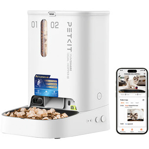 Petkit YumShare Dual-hopper 2, balta - Automatinė šėrykla su kamera P591-2