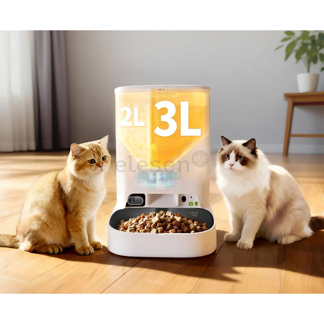 Petkit YumShare Dual-hopper 2, balta - Automatinė šėrykla su kamera