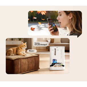 Petkit YumShare Dual-hopper 2, balta - Automatinė šėrykla su kamera