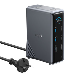 Anker Prime Dual Display, 160 W, black - Docking station A83B63A1