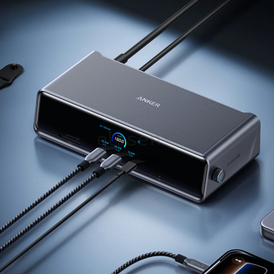 Anker Prime Triple Display, 140 W, grey - Docking station