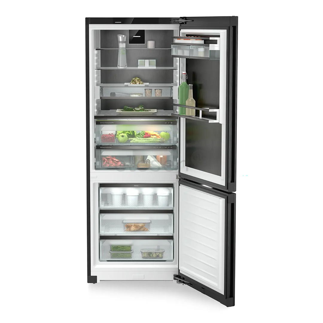 Liebherr peak BioFresh NoFrost, 473 L, aukštis 202 cm, juodo nerūdijančio plieno - Šaldytuvas