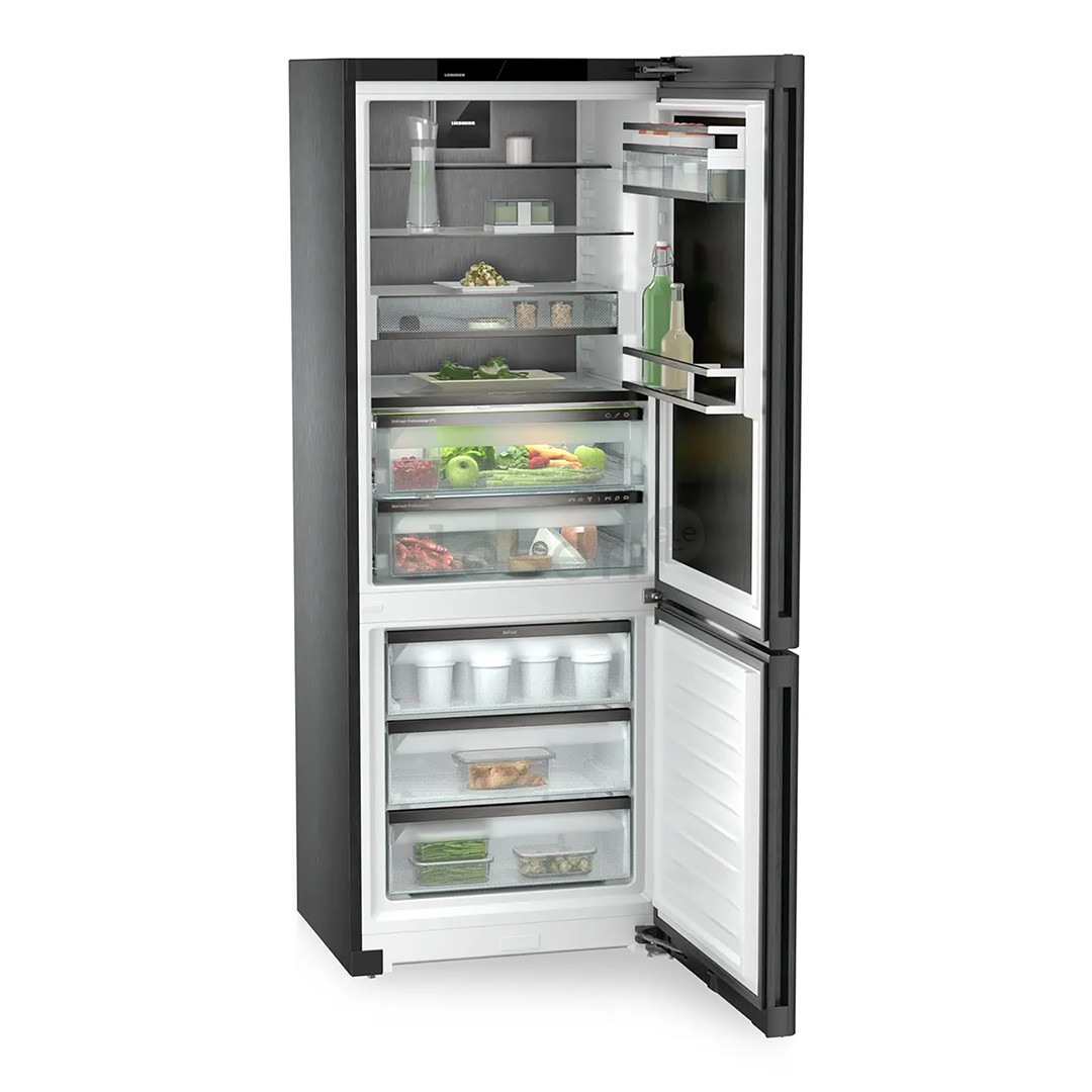 Liebherr peak BioFresh NoFrost, 473 L, aukštis 202 cm, juodo nerūdijančio plieno - Šaldytuvas