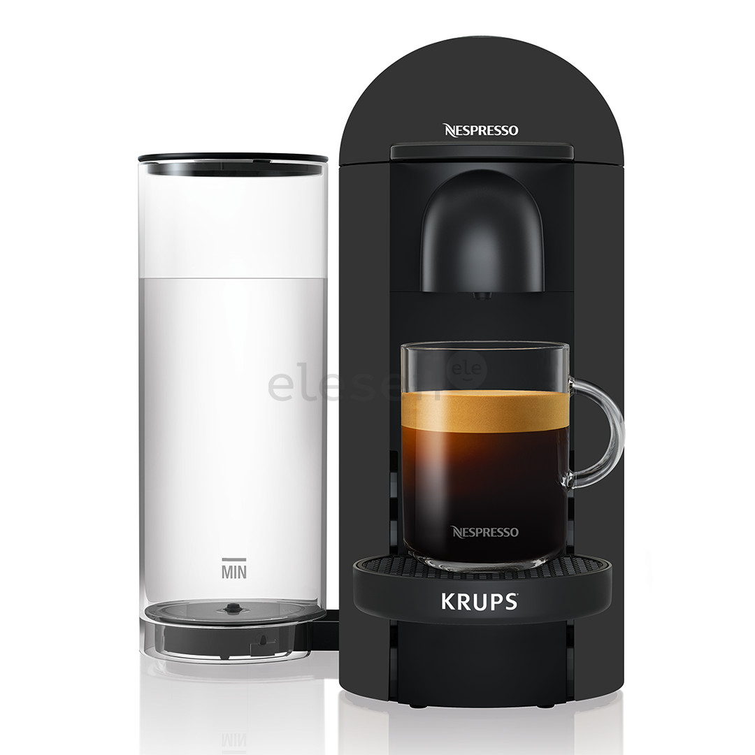 Krups Nespresso Vertuo Plus, matinis juodas - Kapsulinis kavos aparatas
