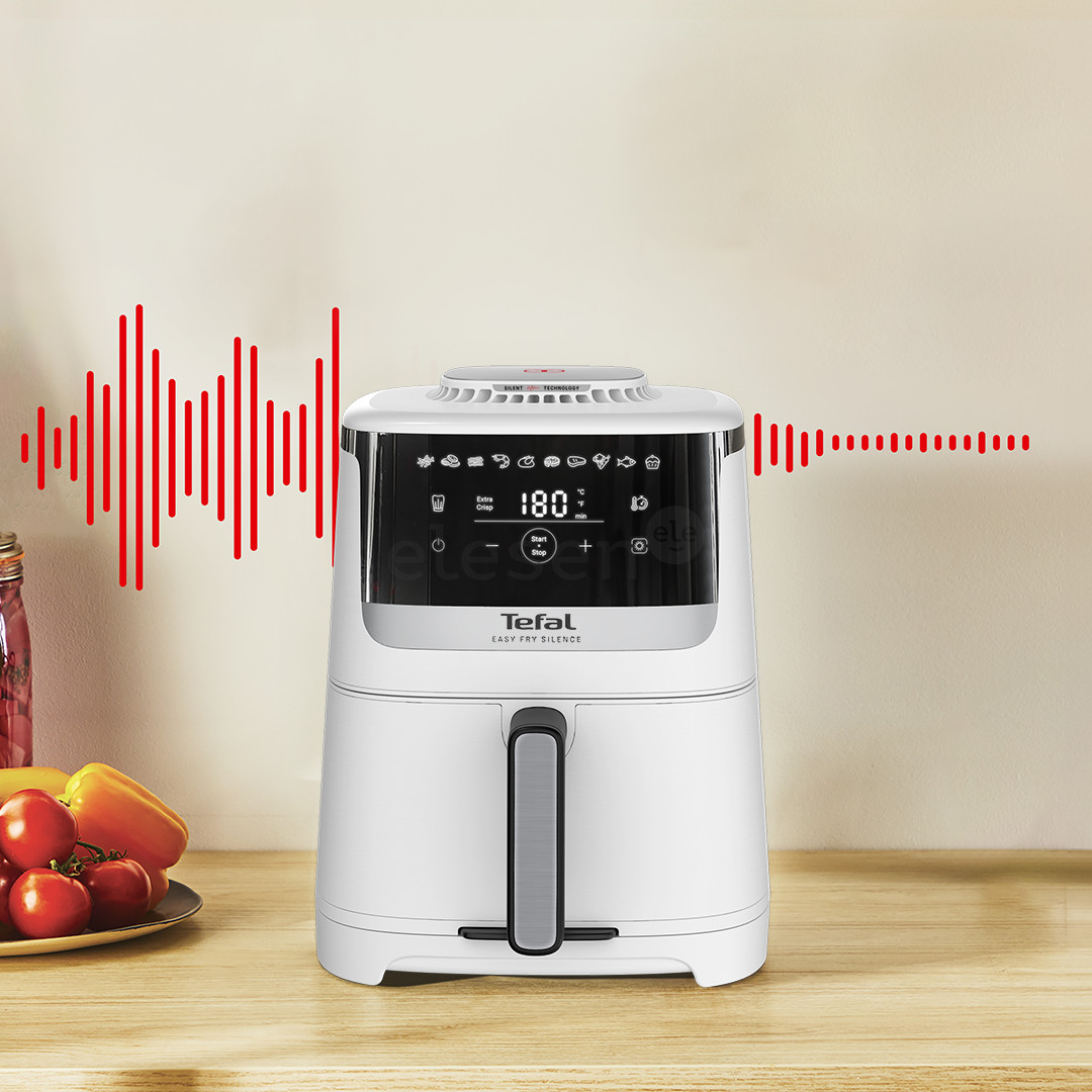 Tefal Easy Fry Silence, 1670 W, 5 L, balta - Karšto oro gruzdintuvė