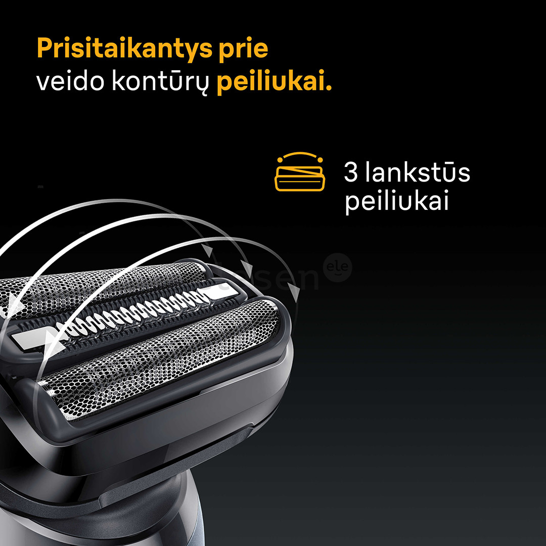 Braun Series 5, Wet & Dry, blue - Beard trimmer