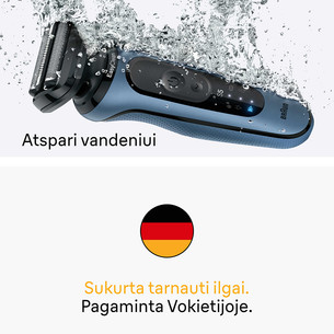 Braun Series 5, Wet & Dry, blue - Beard trimmer