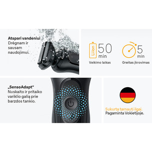 Braun Series 5, Wet & Dry, черный - Бритва