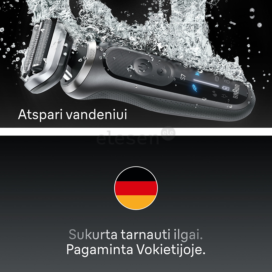 Braun, series 7, Wet & Dry, grey - Shaver